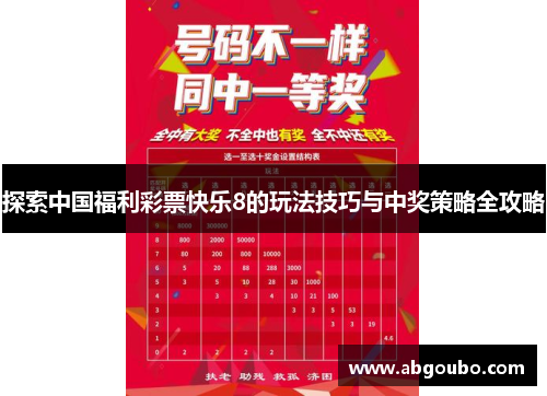 探索中国福利彩票快乐8的玩法技巧与中奖策略全攻略